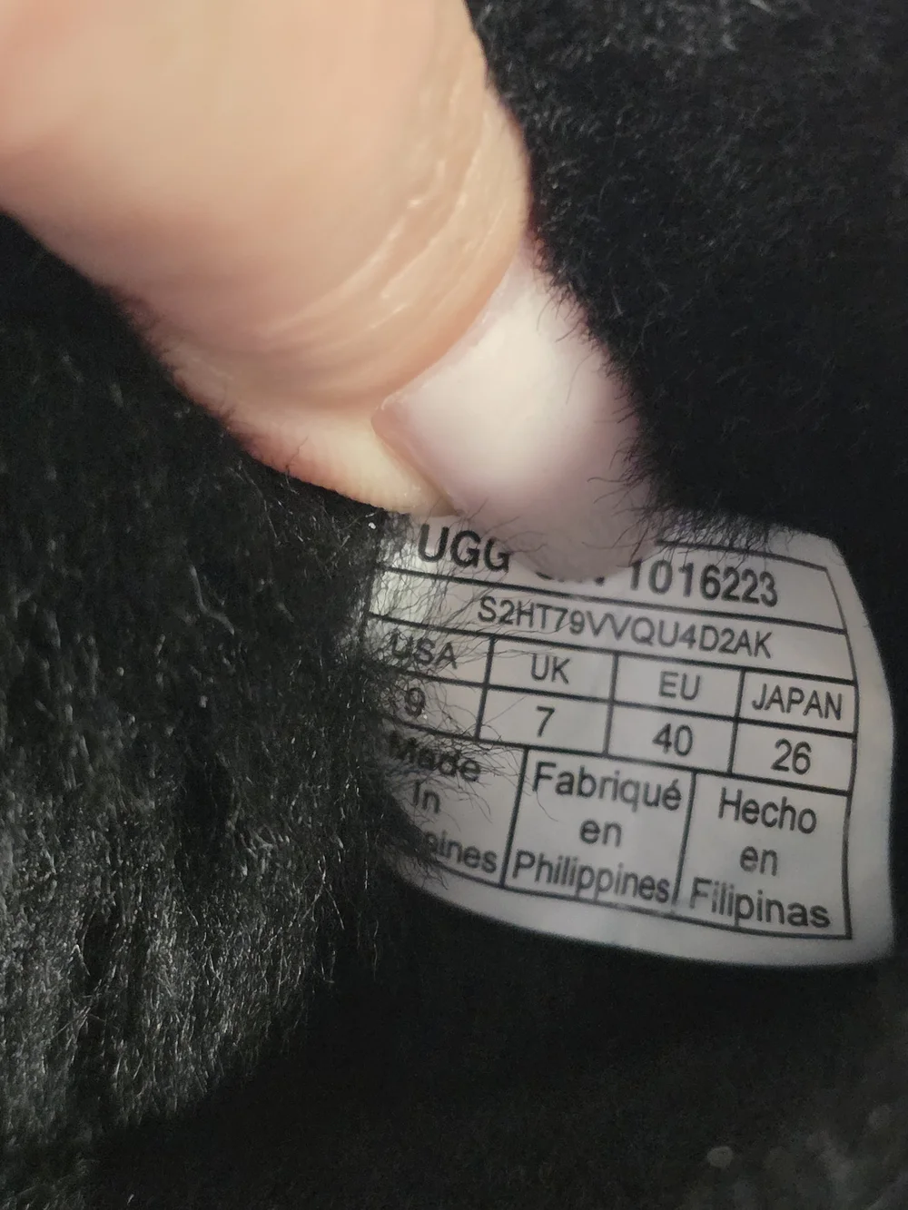 UGG Classic Short Black Suede Shearling Boots